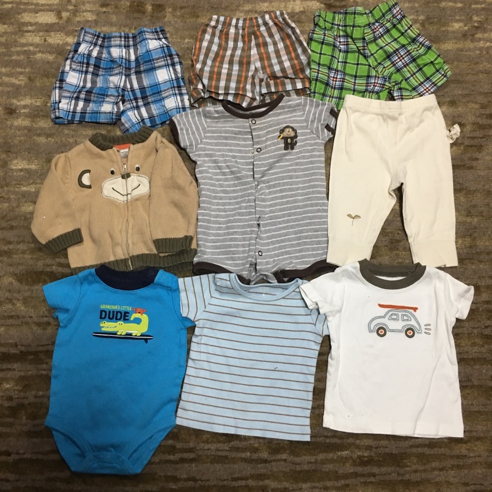 Baby clothes size- (6m) lot of 9 pieces. #(11)